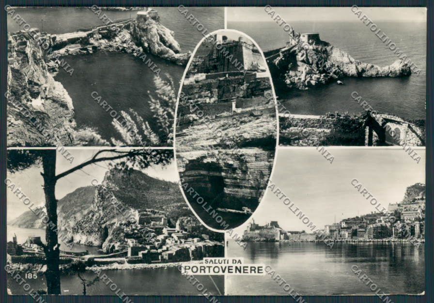 La Spezia Portovenere saluti da Vedutine foto FG cartolina BB2071 – fronte