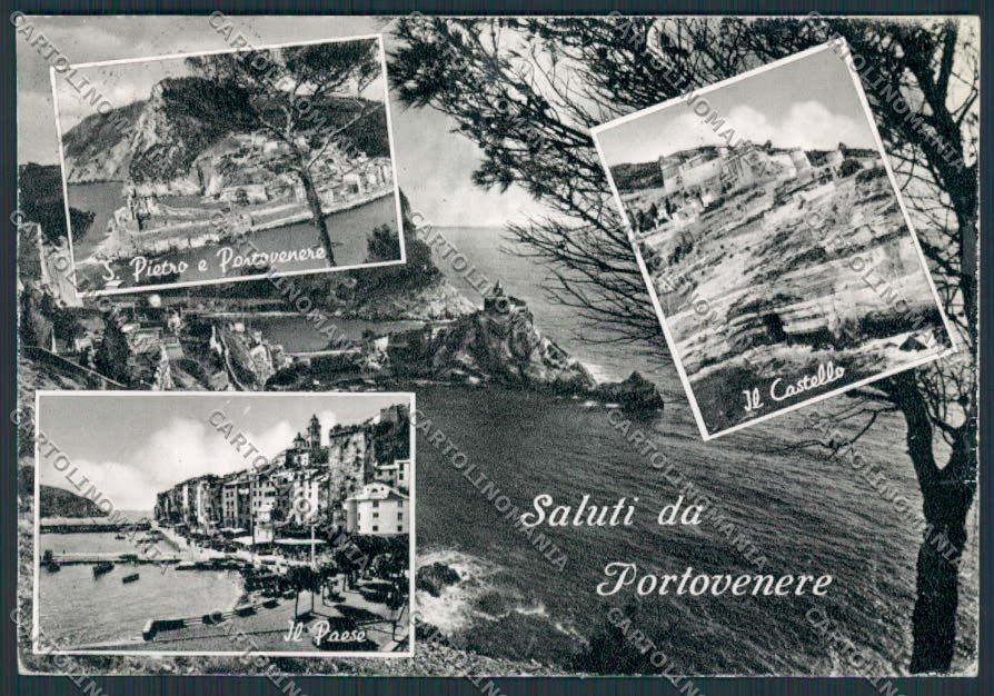 La Spezia Portovenere saluti da foto FG cartolina BB2072 – fronte