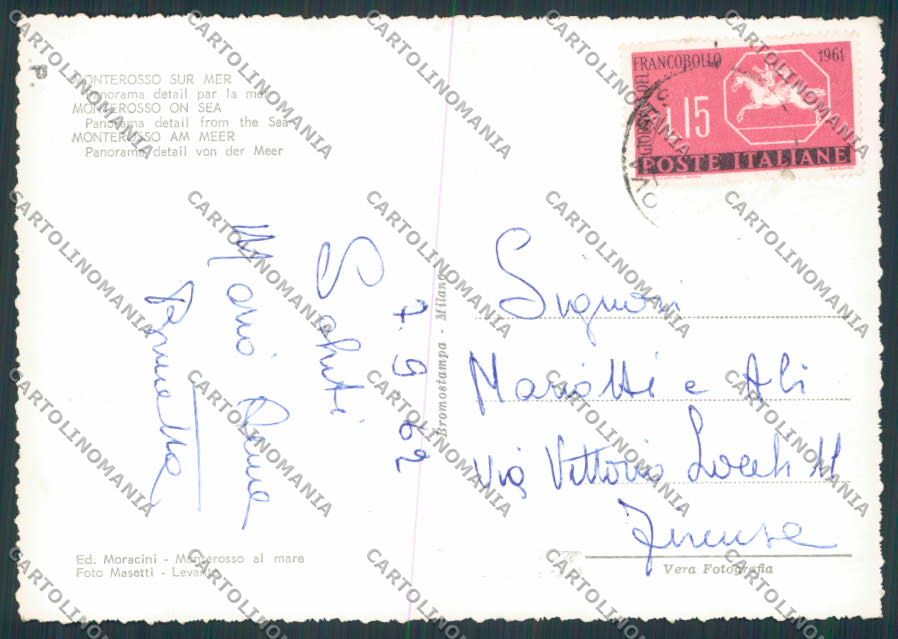 La Spezia Monterosso Panorama foto FG cartolina BB2081 – retro