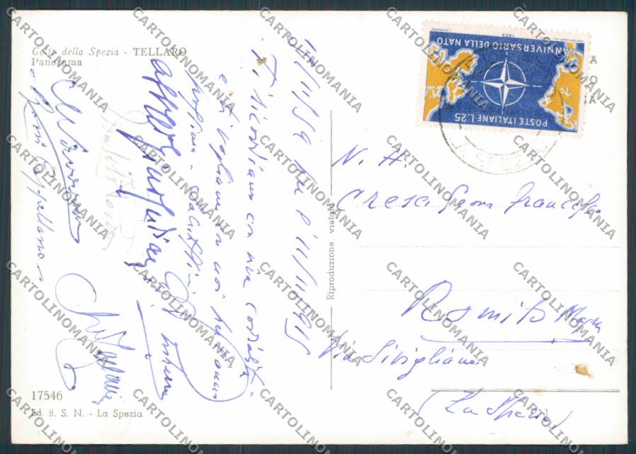 La Spezia Tellaro Panorama foto FG cartolina BB2096 – retro