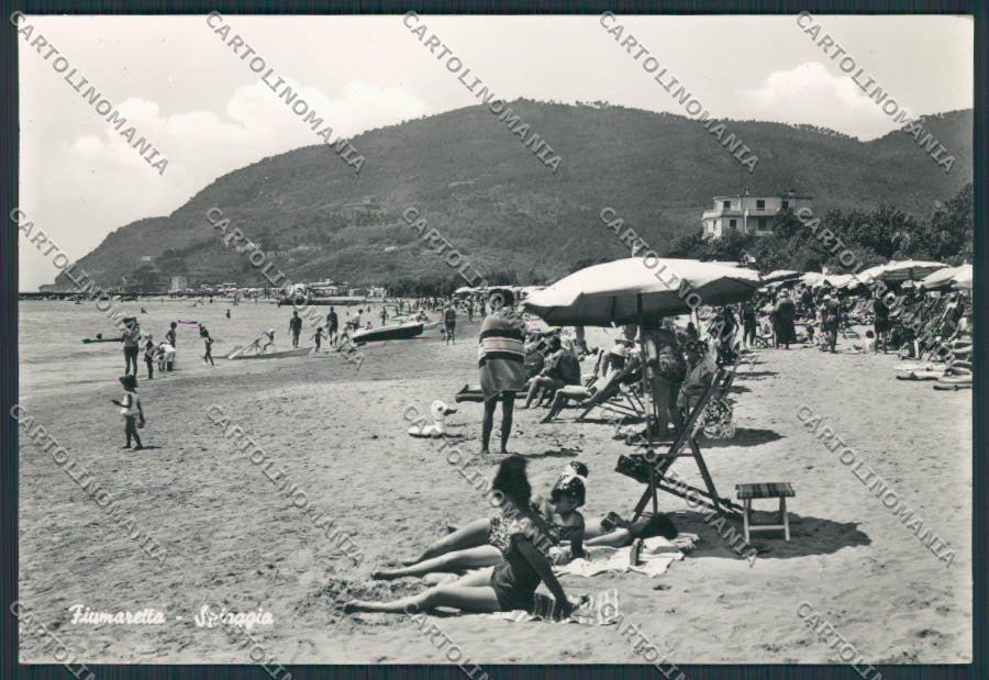 La Spezia Fiumaretta Spiaggia foto FG cartolina  BB2117 – fronte