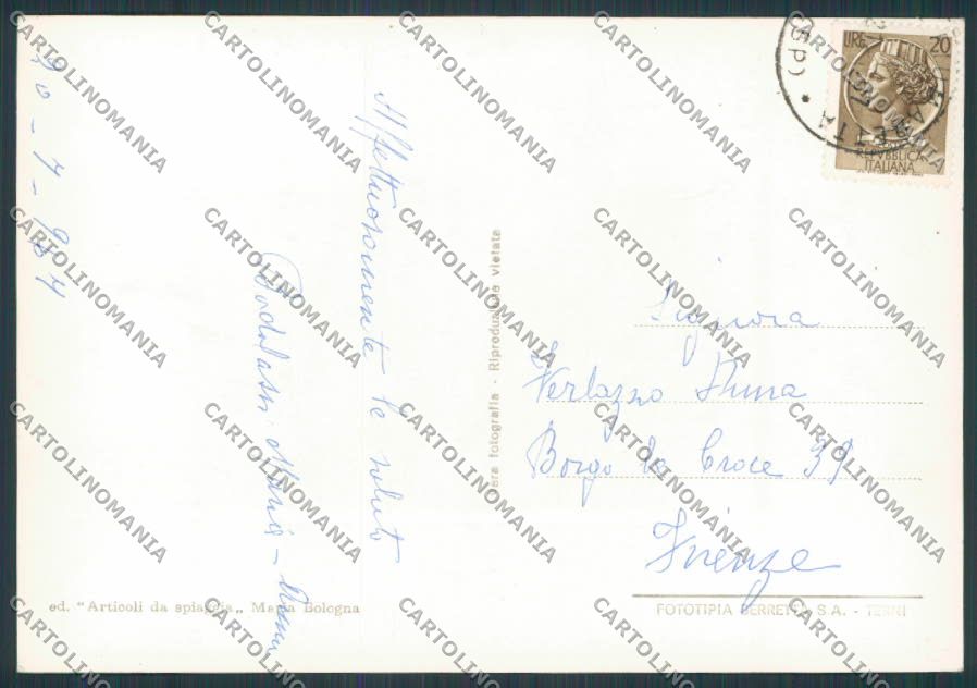 La Spezia Fiumaretta Spiaggia foto FG cartolina  BB2117 – retro