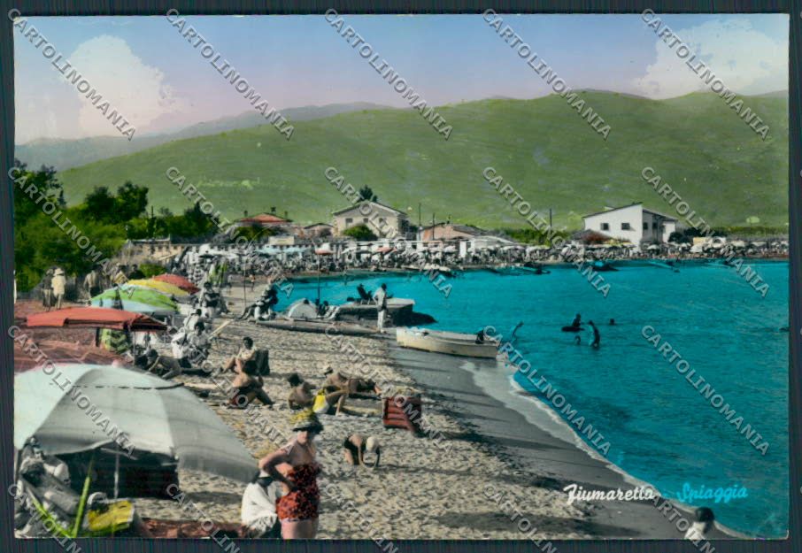 La Spezia Fiumaretta Spiaggia foto FG cartolina BB2118 – fronte