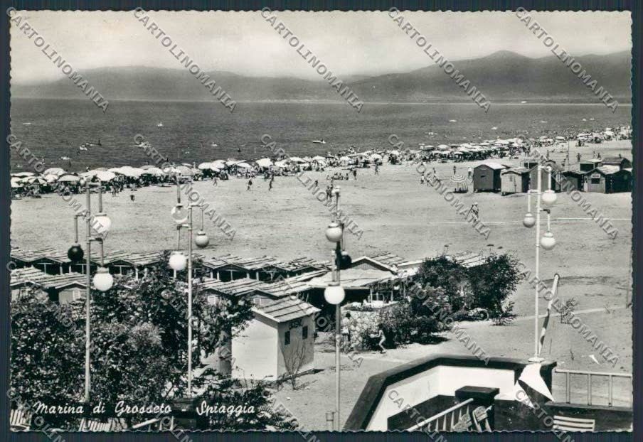 Grosseto Marina di Spiaggia foto FG cartolina BB2162 – fronte