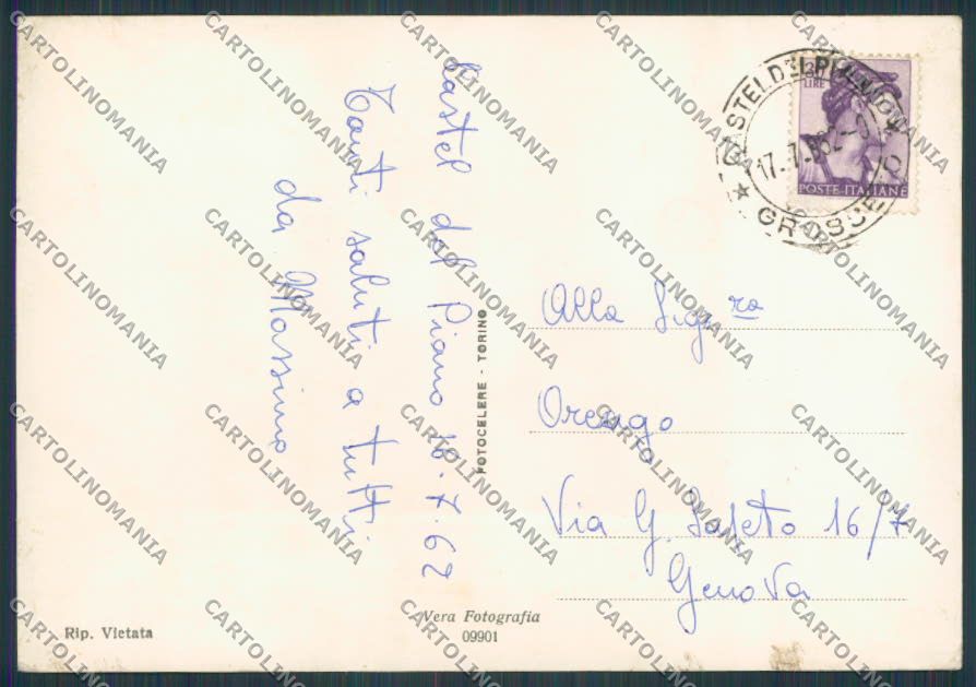 Grosseto Castel del Piano Panorama foto FG cartolina BB2227 – retro