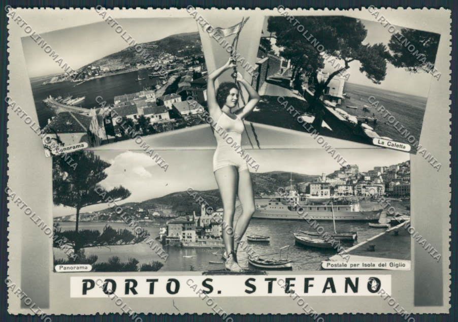 Grosseto Porto Santo Stefano Postale Isola del Giglio foto FG cartolina BB2261 – fronte
