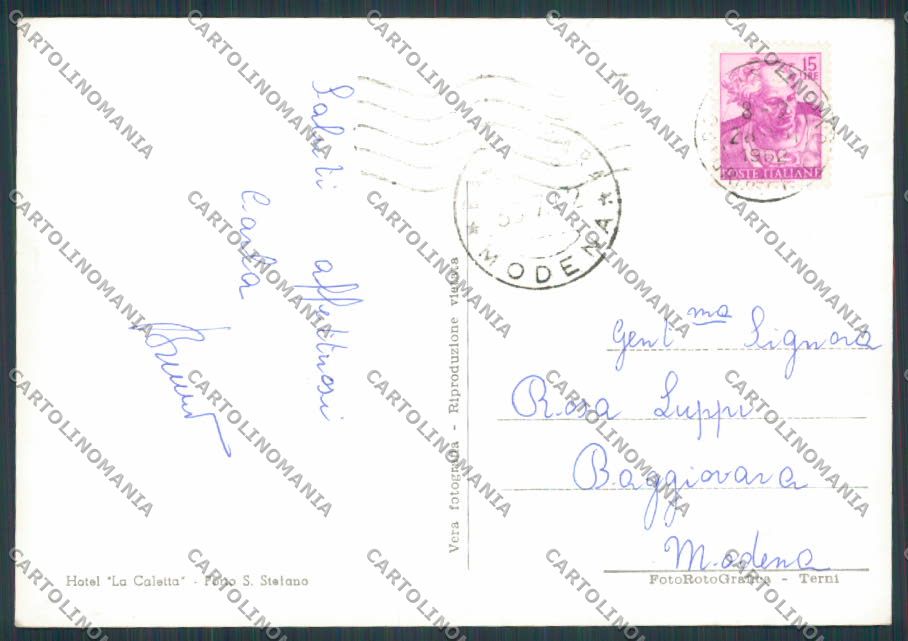 Grosseto Porto Santo Stefano Panorama foto FG cartolina BB2271 – retro