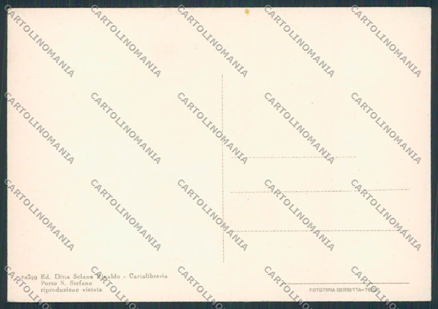Grosseto Porto Santo Stefano saluti da FG cartolina BB2283 – retro