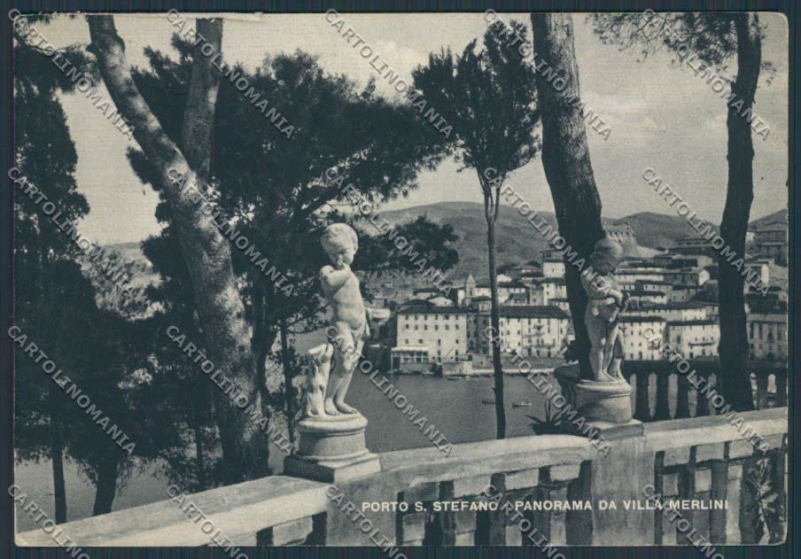 Grosseto Porto Santo Stefano Villa Merlini FG cartolina BB2288 – fronte