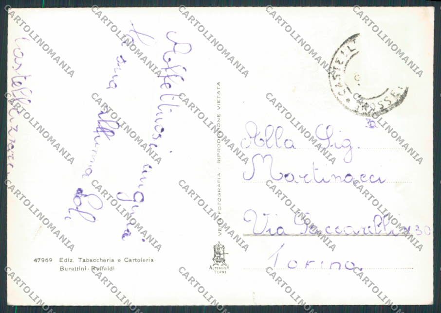 Grosseto Castell'Azzara Panorama foto FG cartolina BB2321 – retro