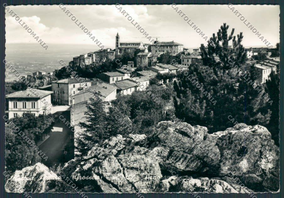 Grosseto Castell'Azzara Panorama foto FG cartolina BB2323 – fronte