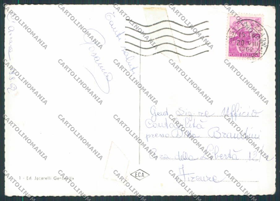 Grosseto Castell'Azzara Panorama foto FG cartolina BB2323 – retro