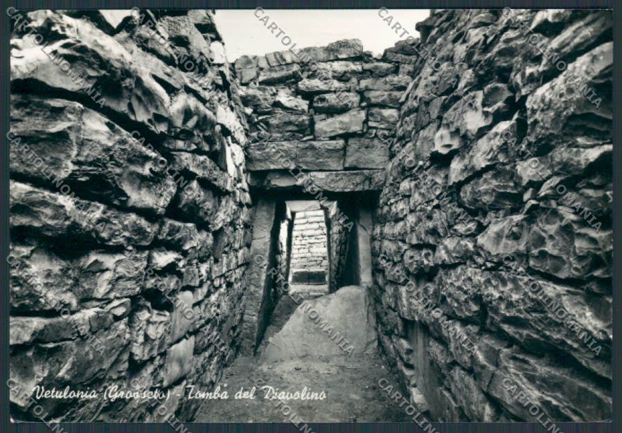 Grosseto Vetulonia Tomba del Diavolino foto FG cartolina BB2349 – fronte