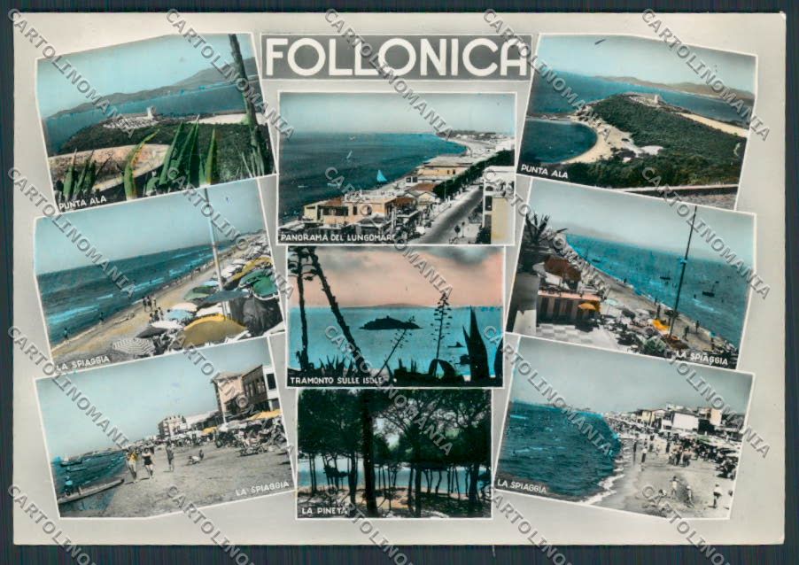 Grosseto Follonica Vedutine foto FG cartolina BB2368 – fronte