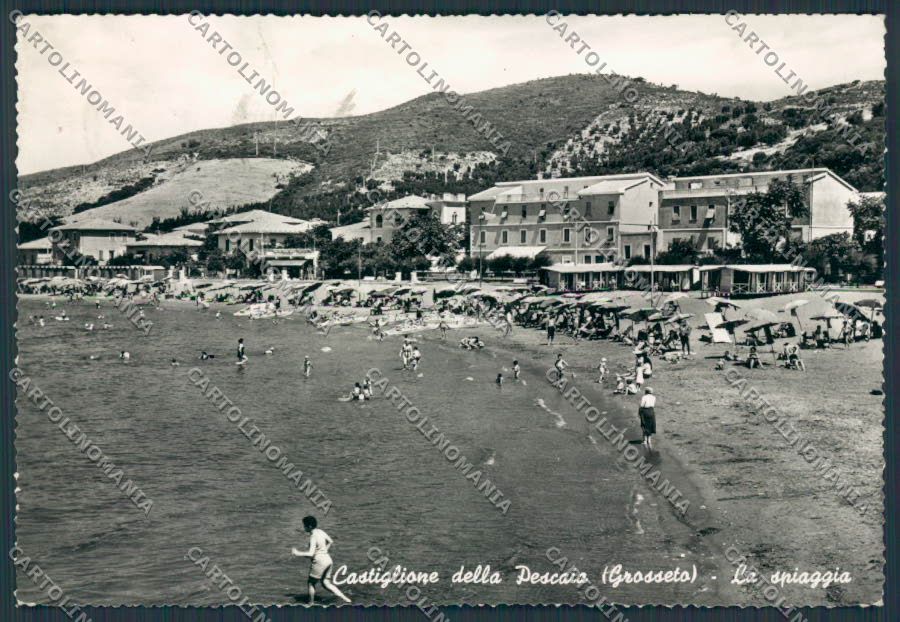 Grosseto Castiglione della Pescaia Spiaggia STRAPPO foto FG cartolina BB2387 – fronte