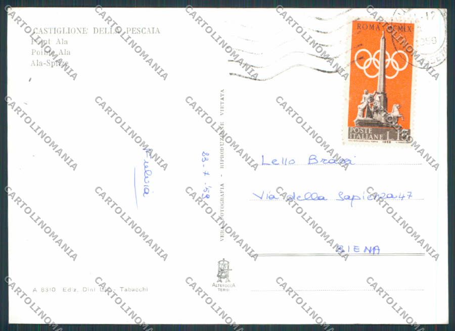 Grosseto Castiglione della Pescaia Punta Ala Sparviero foto FG cartolina BB2393 – retro