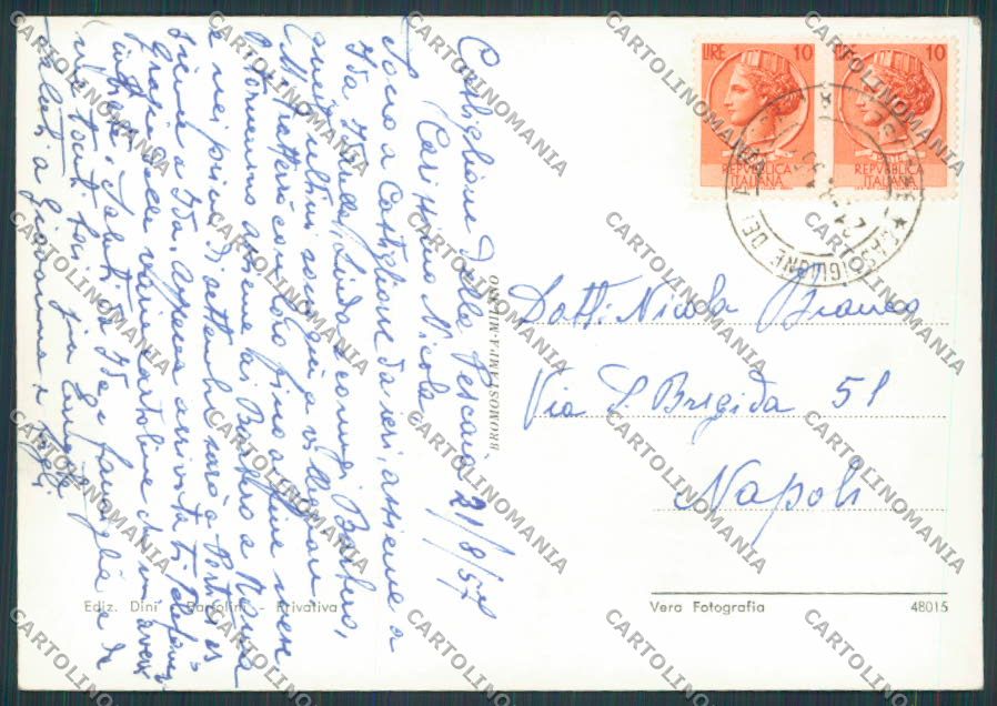 Grosseto Castiglione della Pescaia Porto foto FG cartolina BB2395 – retro