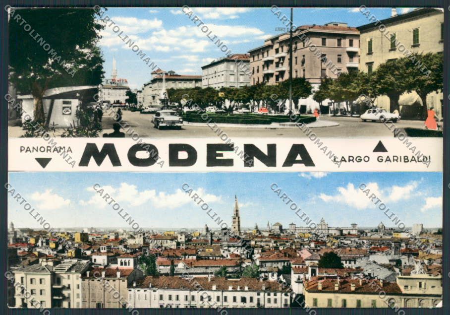 Modena Città Largo Garibaldi foto FG cartolina BB2437 – fronte