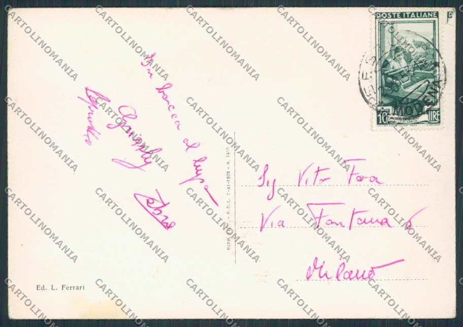 Modena Sestola Panorama PIEGA FG cartolina BB2463 – retro