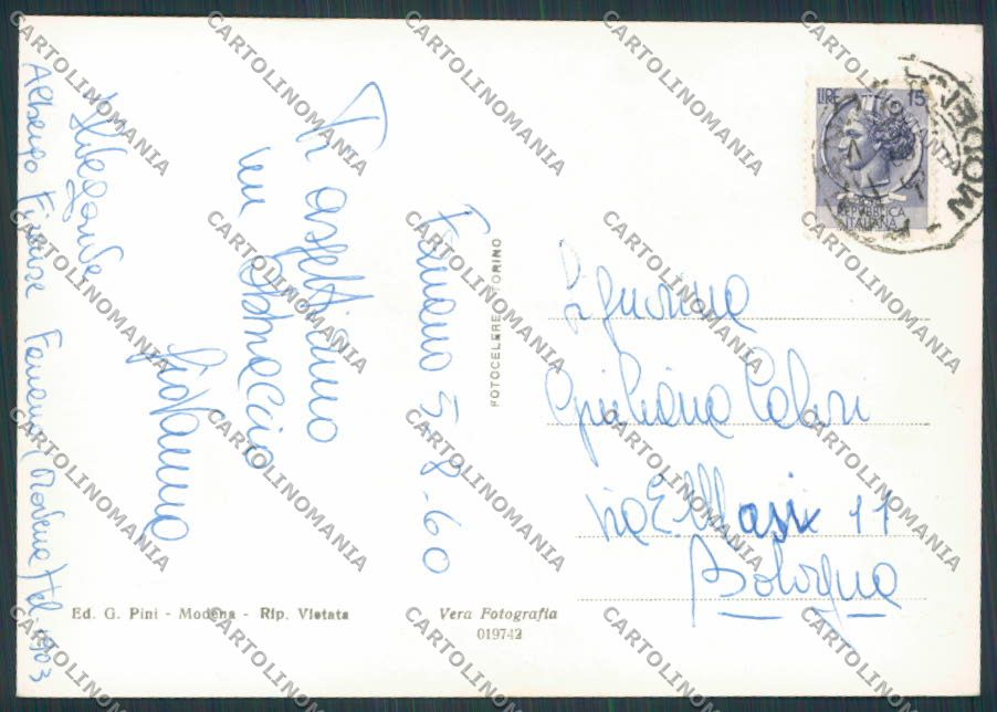 Modena Fanano Panorama foto FG cartolina BB2467 – retro