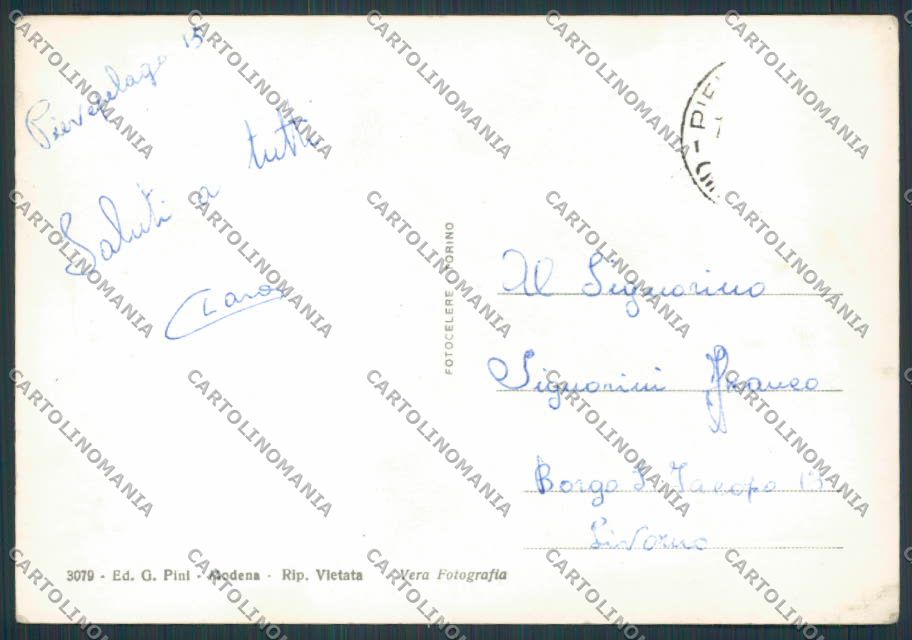 Modena Pievepelago Piscina foto FG cartolina BB2487 – retro
