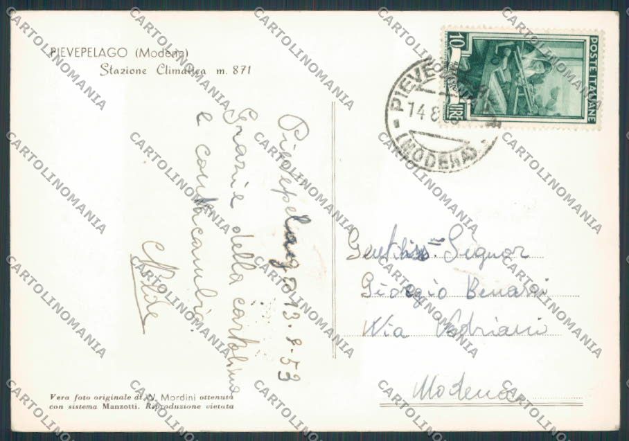 Modena Pievepelago Panorama foto FG cartolina BB2491 – retro