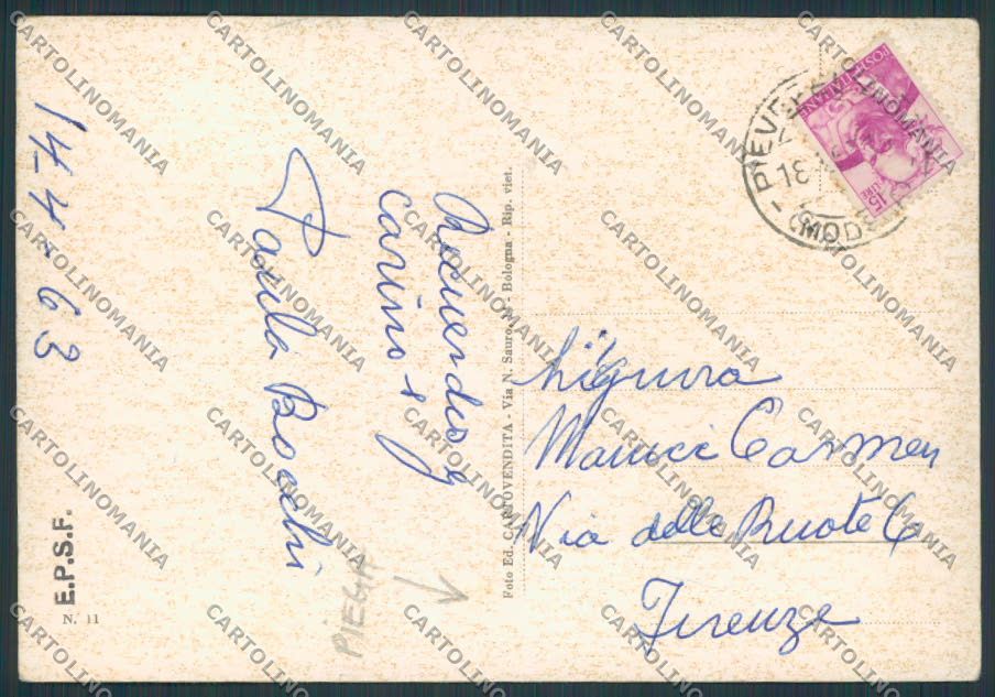 Modena Pievepelago Panorama PIEGA FG cartolina BB2495 – retro