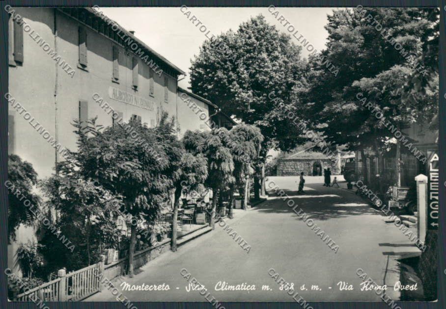 Modena Montecreto Via Roma Albergo Nazionale foto FG cartolina BB2514 – fronte