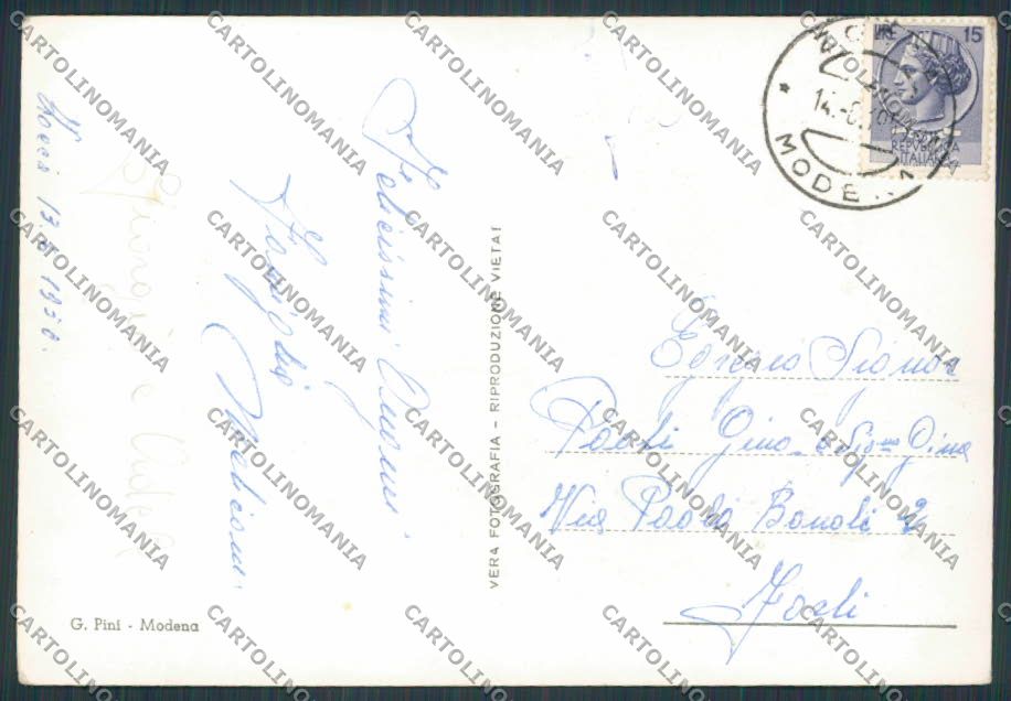 Modena Zocca Panorama ABRASA foto FG cartolina BB2523 – retro