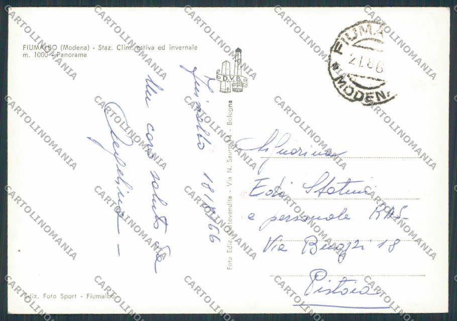 Modena Fiumalbo Panorama foto FG cartolina BB2534 – retro