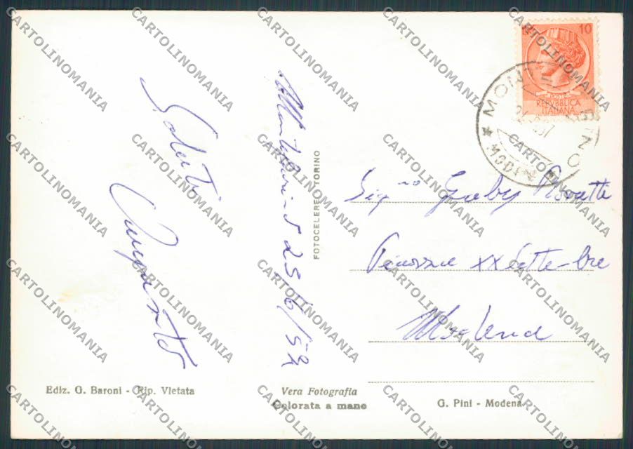 Modena Montefiorino Panorama foto FG cartolina BB2562 – retro