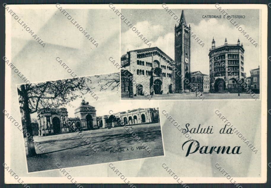 Parma Città saluti da foto FG cartolina BB2576 – fronte