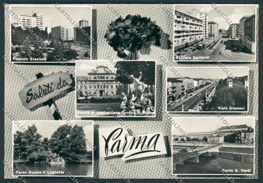 Parma Città saluti da Vedutine foto FG cartolina BB2577 – fronte