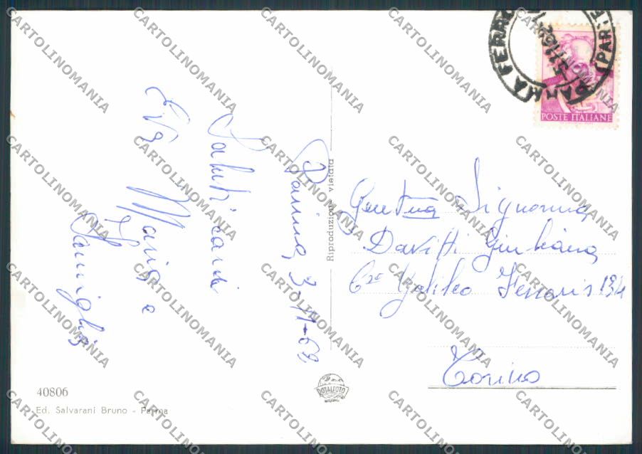 Parma Città saluti da Vedutine foto FG cartolina BB2577 – retro