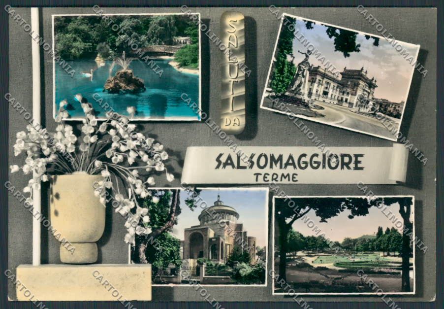Parma Salsomaggiore saluti da Terme foto FG cartolina BB2622 – fronte