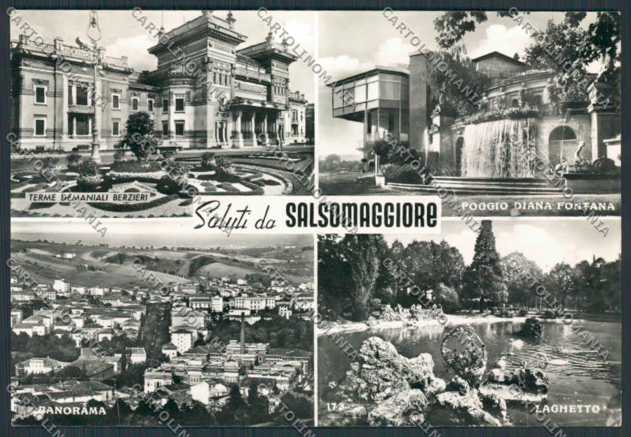 Parma Salsomaggiore saluti da Vedutine ABRASA foto FG cartolina BB2624 – fronte