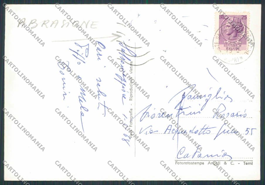 Parma Salsomaggiore saluti da Vedutine ABRASA foto FG cartolina BB2624 – retro