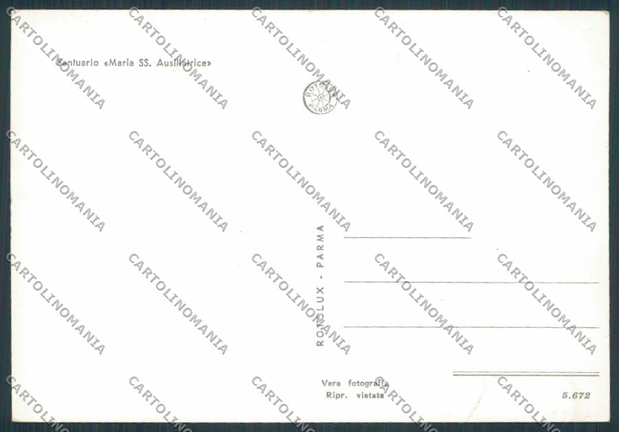 Parma Salsomaggiore Santuario del Poggio foto FG cartolina BB2628 – retro