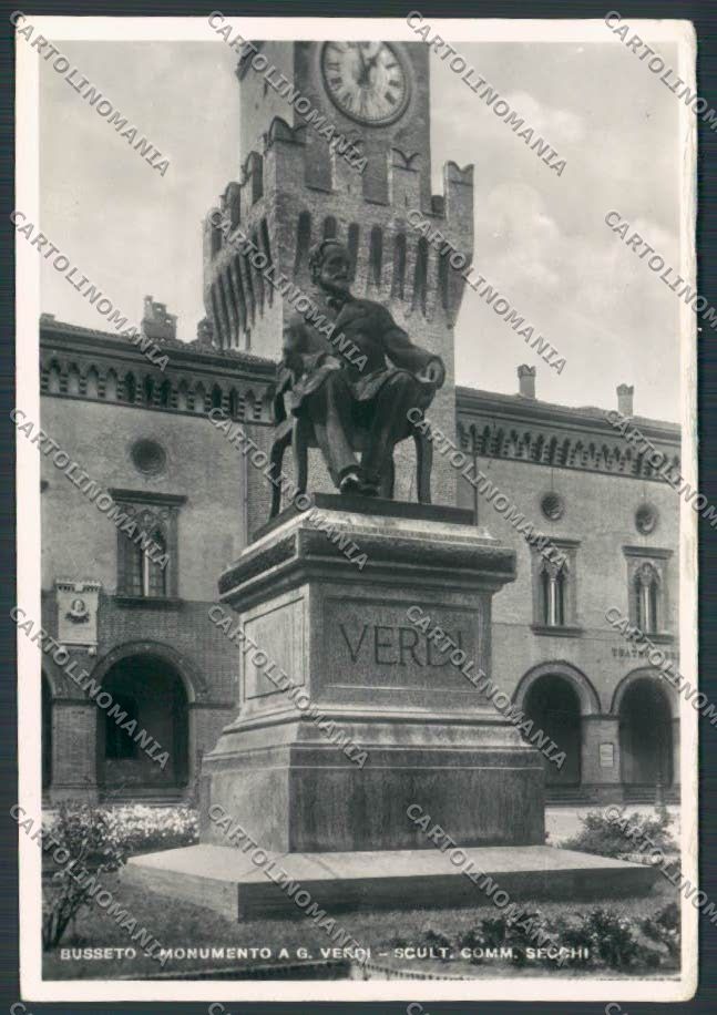 Parma Busseto Verdi Secchi foto FG cartolina BB2636 – fronte