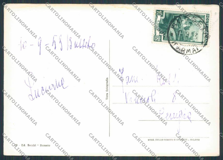 Parma Busseto Verdi Secchi foto FG cartolina BB2636 – retro