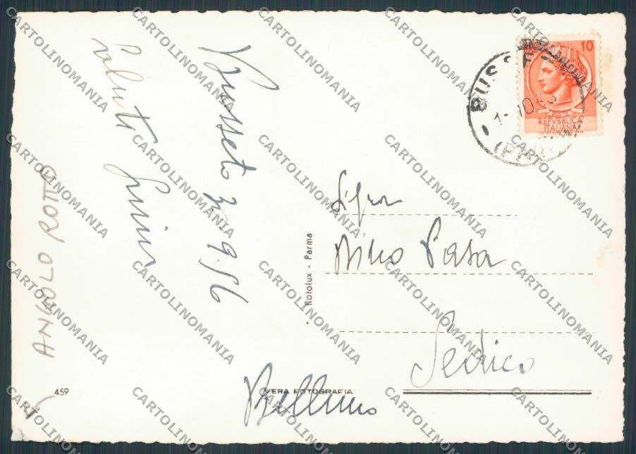 Parma Busseto Rocca Teatro Verdi ANGOLO ROTTO foto FG cartolina BB2638 – retro