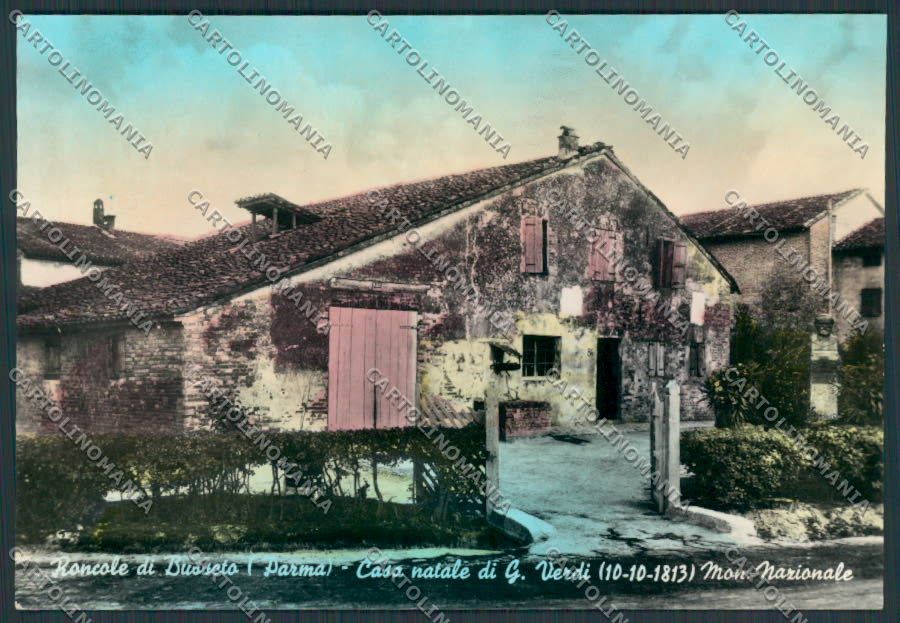 Parma Busseto Roncole Casa Verdi foto FG cartolina BB2639 – fronte