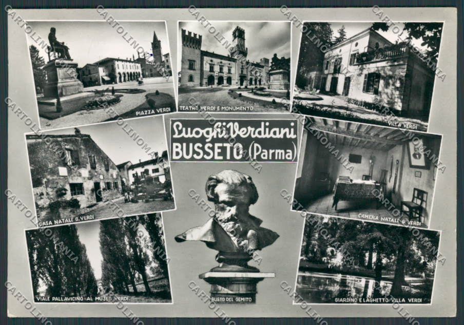 Parma Busseto Verdi foto FG cartolina BB2640 – fronte