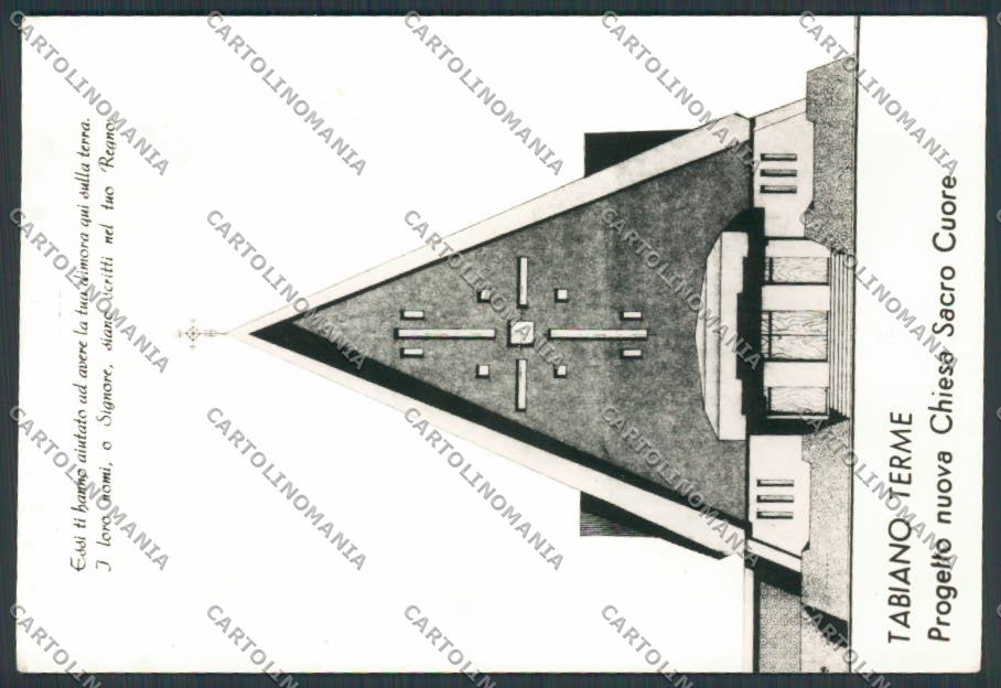 Parma Tabiano Terme Chiesa Sacro Cuore foto FG cartolina BB2645 – fronte