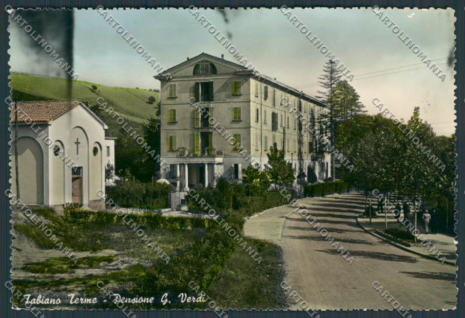 Parma Tabiano Terme Pensione Verdi foto FG cartolina BB2647 – fronte