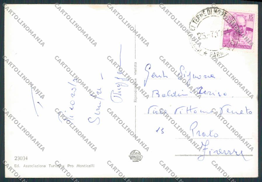 Parma Monticelli saluti da Terme foto FG cartolina BB2674 – retro