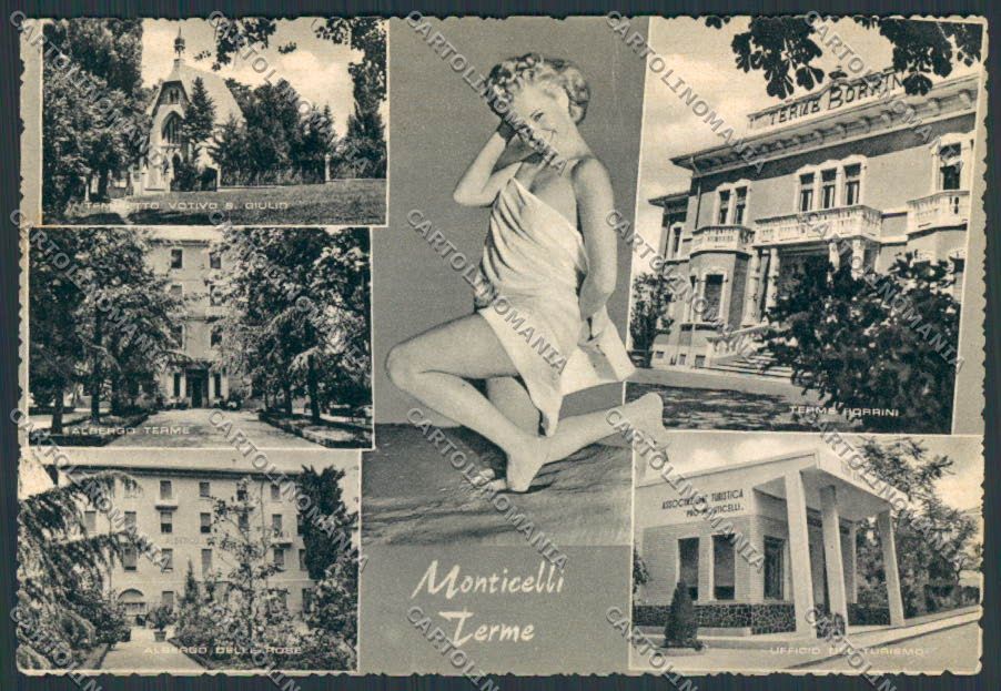Parma Monticelli Terme PIEGA FG cartolina BB2676 – fronte