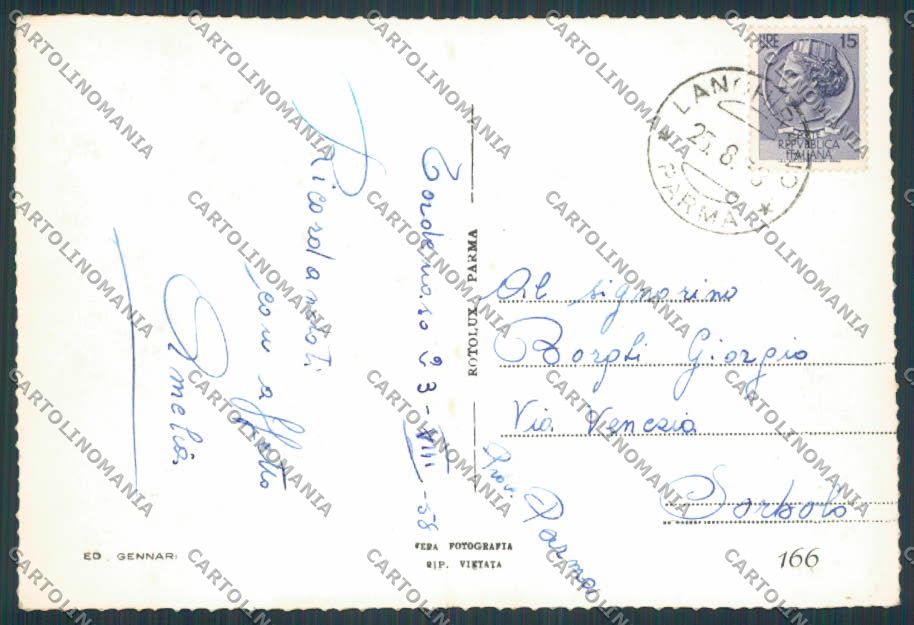 Parma Langhirano Torrechiara Castello foto FG cartolina BB2681 – retro
