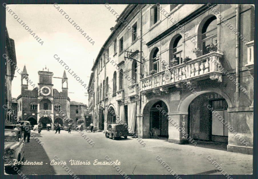 Pordenone Città Corso Vittorio Emanuele foto FG cartolina BB2715 – fronte