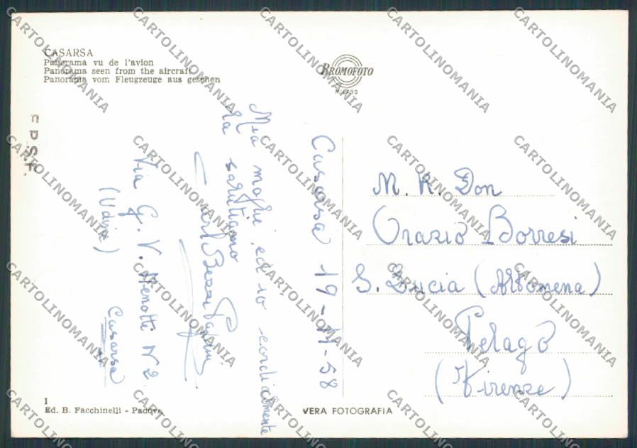 Pordenone Casarsa Vista Aerea foto FG cartolina BB2728 – retro